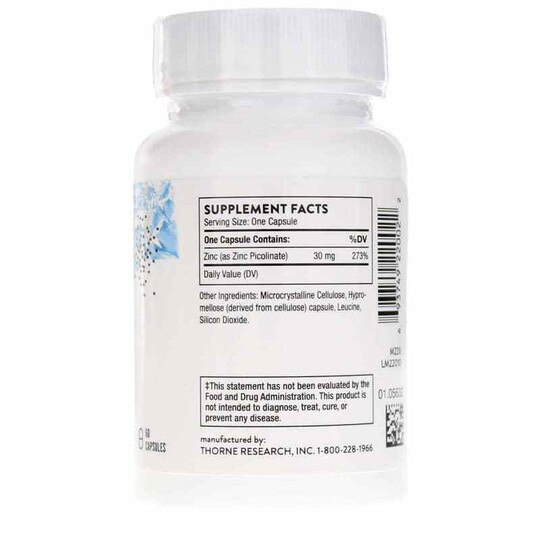 Zinc Picolinate 30 Mg, THR